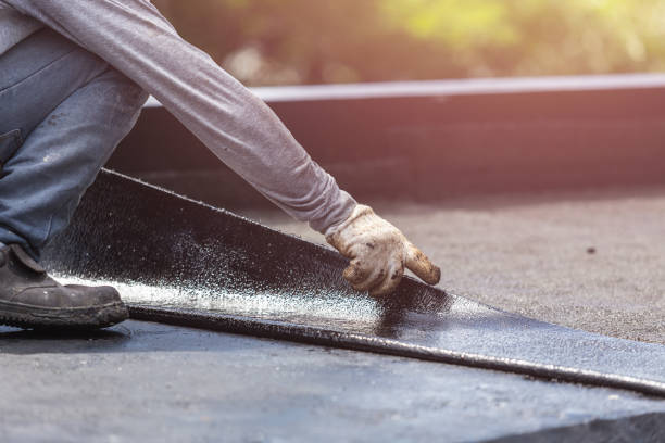 Professional Waterproofing technician working in Ocean Beach, NY
